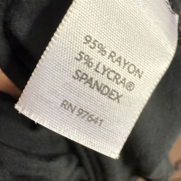 J Jill Dress 1X Black Midi Lagenlook Drape Neck Minimalist Capsule Wardrobe - Picture 6 of 7